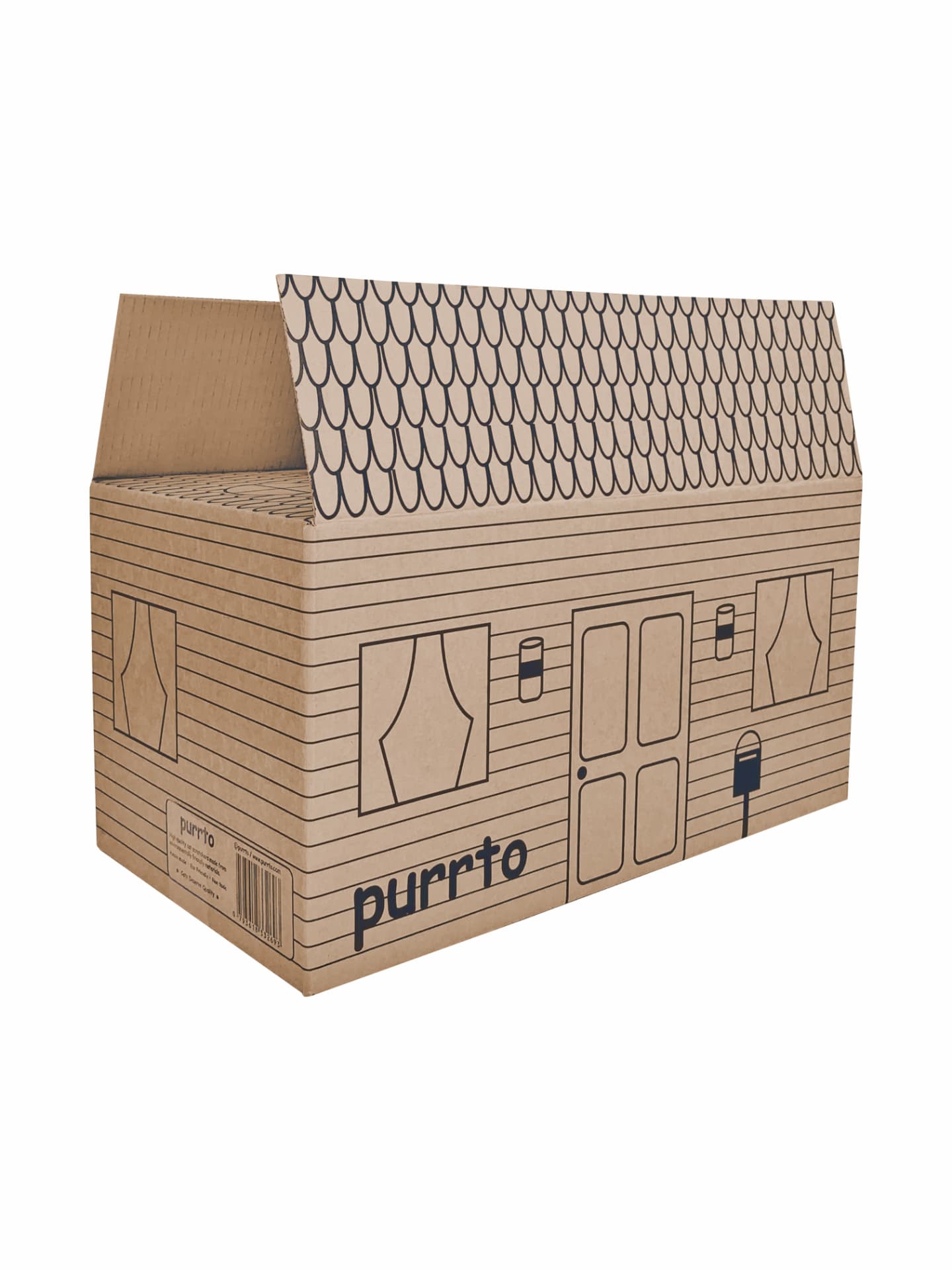 purrto custom printed cottage shipping box